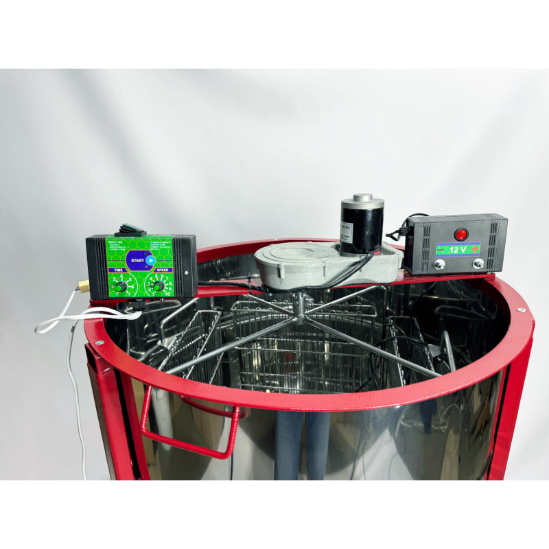 Медогонка 4-х рамочна з Електроприводом 12v + 220v і Підставкою